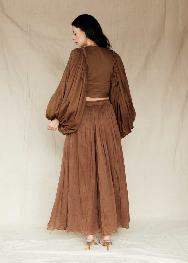 Marta Palazzo Pants | Chocolate