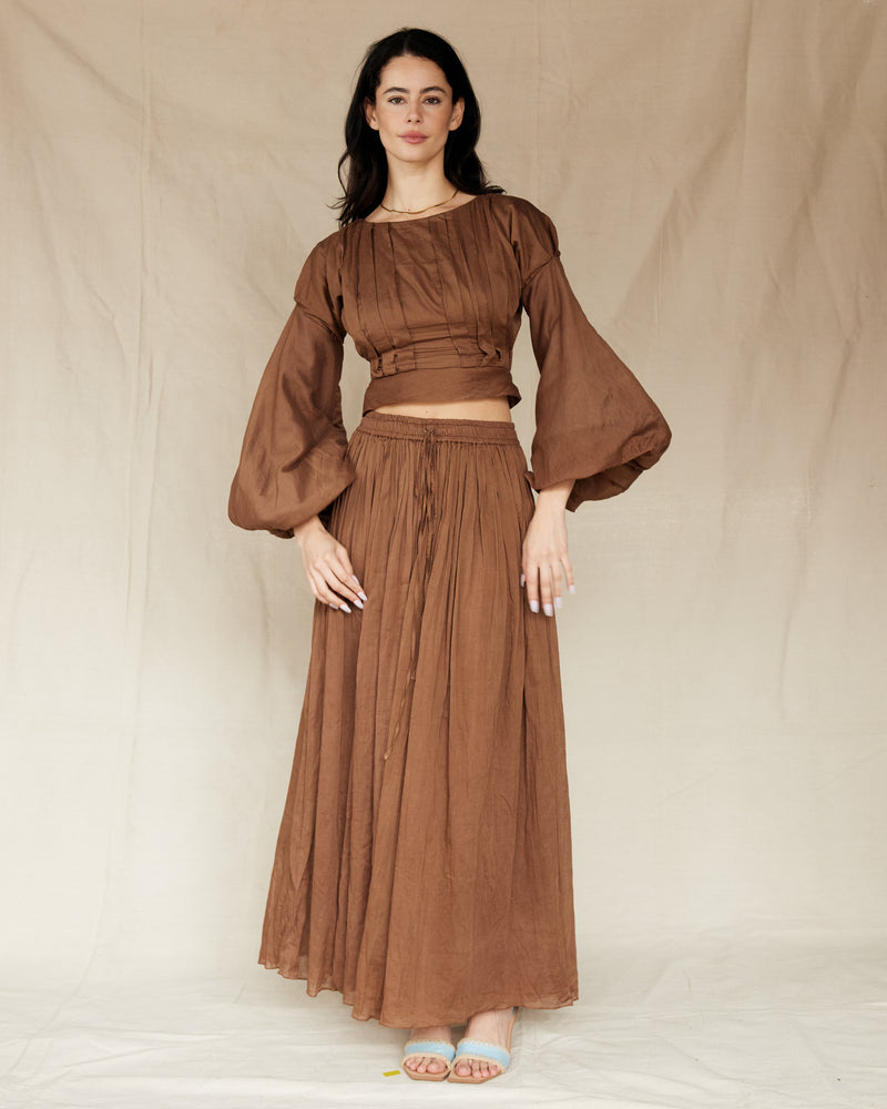 Marta Palazzo Pants | Chocolate