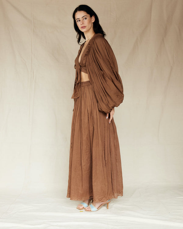 Marta Palazzo Pants | Chocolate