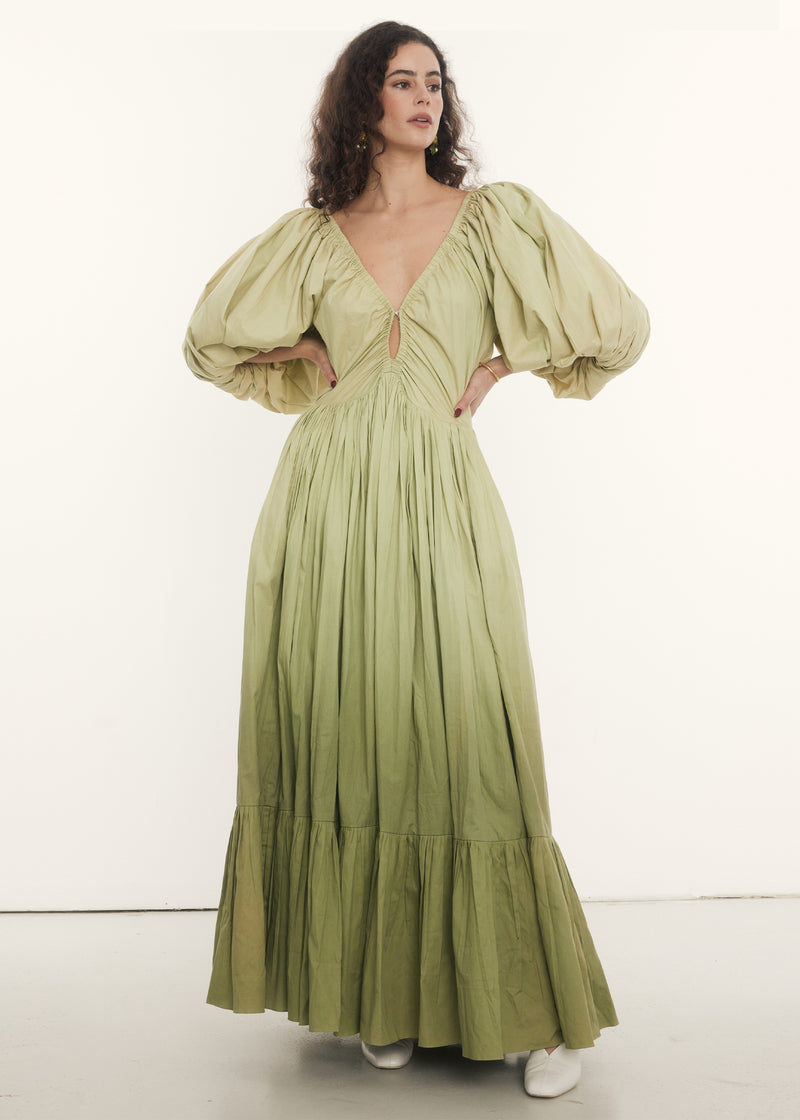 Birthday Gown | Pistachio Ombré